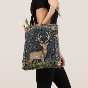 Tote Bag Cerf Art nouveau dans le jardin