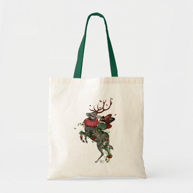 Tote Bag Cerf aux fraises (Devant)