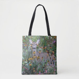 Tote Bag Cerfs communs dans les jardins après le Frost