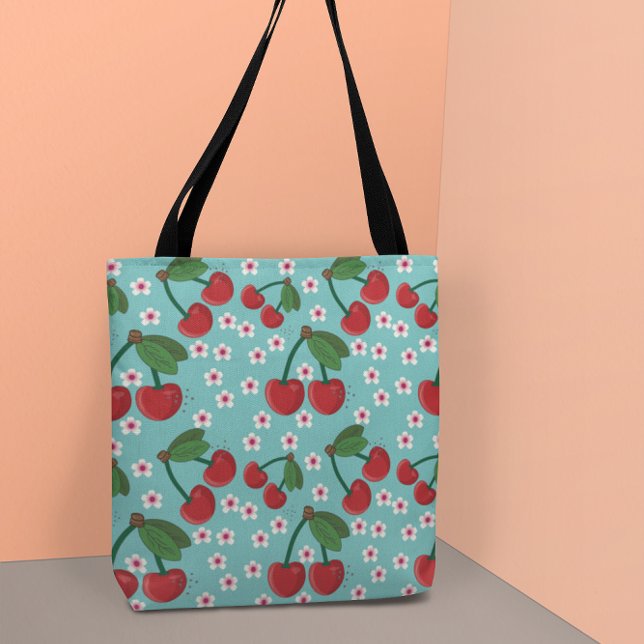 Tote Bag Cerise sur le dessus (Créateur téléchargé)