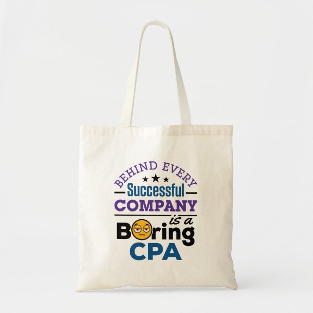 Tote Bag Certification CPA Comptable Public Boring CPA (Devant)