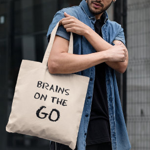 Tote Bag Cerveaux en mouvement Élégant Enseignant Étudiant 