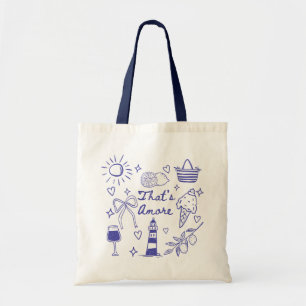 Tote Bag C'est Amore Mignon Nœud Coquette Italien Été