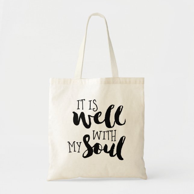 Tote Bag C'est bien avec mon âme (Devant)