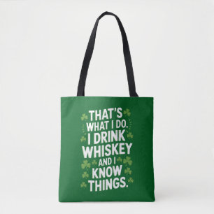 Tote Bag C'est ce que je fais je bois et je connais des cho