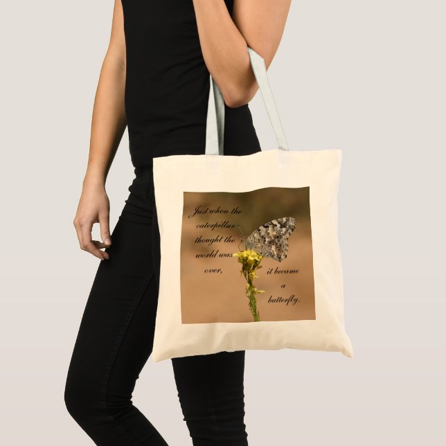Tote Bag C'est devenu un papillon (Devant (produit))