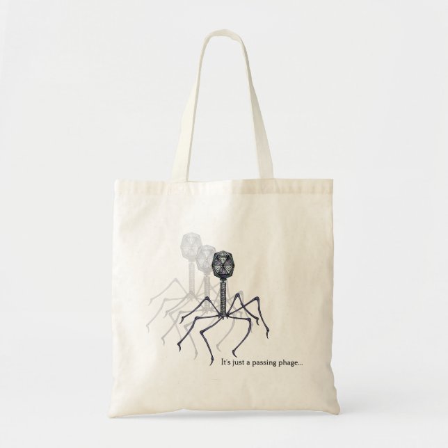 Tote Bag C'est juste un bactériophage de dépassement… (Devant)
