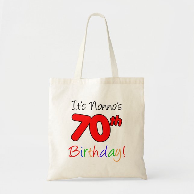 Tote Bag C'est le 70ème anniversaire de Nonno, Fourre-tout  (Devant)
