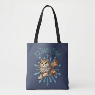 Tote Bag C'est le moment Zoomie Chat des Forêts Norvégienne