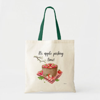 Tote Bag C'est le temps de cueillette de pommes !