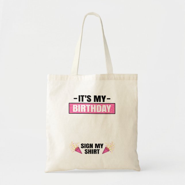 Tote Bag C'Est Mon Anniversaire Fête tenue mignonne Filles  (Devant)