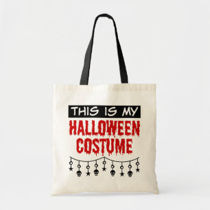 Tote Bag C'est mon costume d'Halloween crânes étoiles