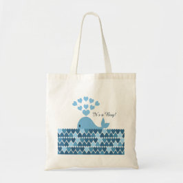 Tote Bag C'est un garçon ! Baleine mignonne