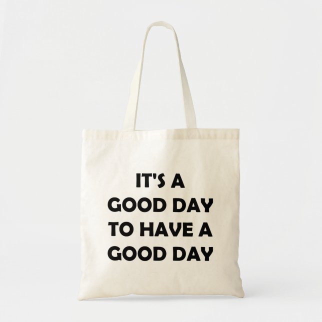 Tote Bag C'est un grand jour | Devis inspirant (Devant)