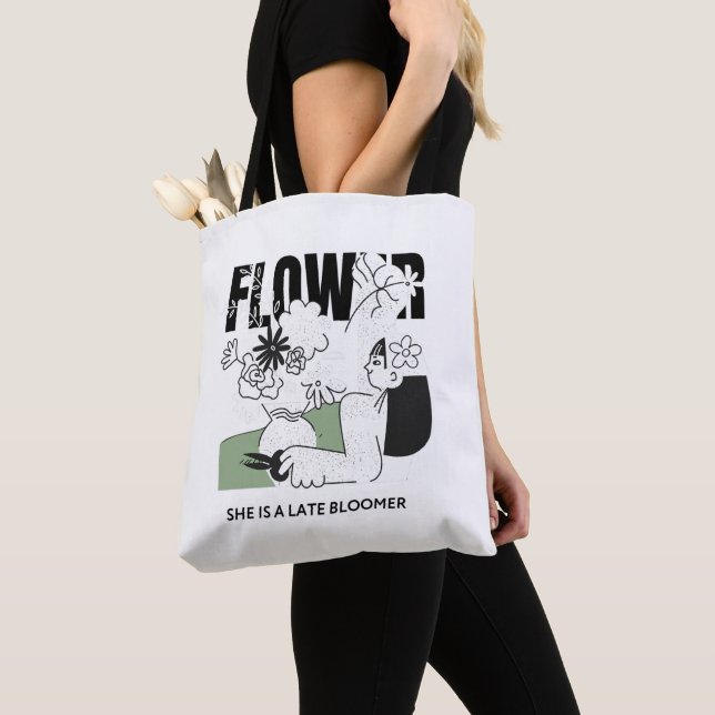 Tote Bag C'est une floraison tardive mais toujours belle (De près)