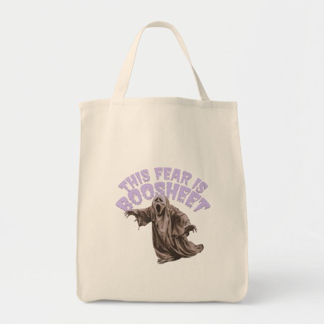 Tote Bag Cette Peur Est Bosheet - Drôle Fantôme D'Halloween (Devant)
