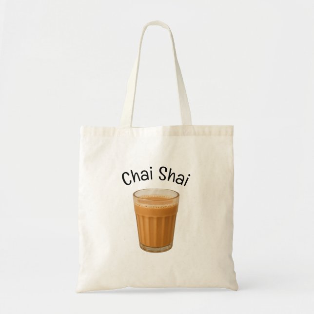 Tote Bag Chai Shai Canvas Fourre-tout - Sip, Carry, Répéter (Devant)