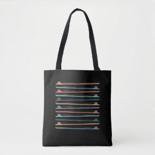 Tote Bag Chaîne Instrument Bows Violon Fiddle Cello Player