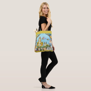 TOTE BAG CHAÎNES N'FITZ ET MENAGERIE D'AMIS, AMUSANT