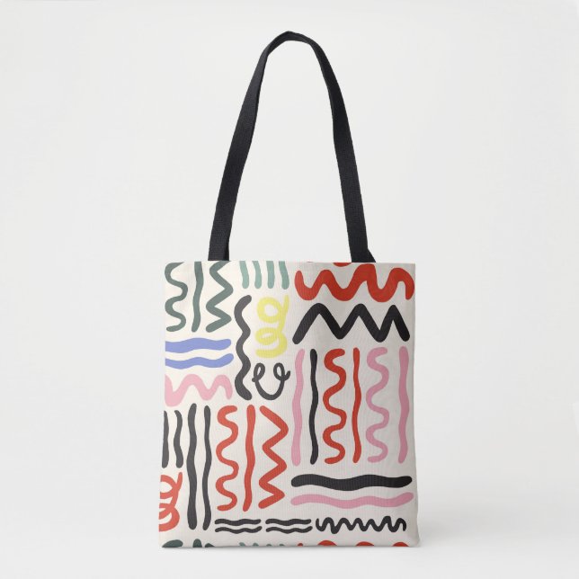 Tote Bag Châle floral : Ornement Carré de la marguerite (Devant)