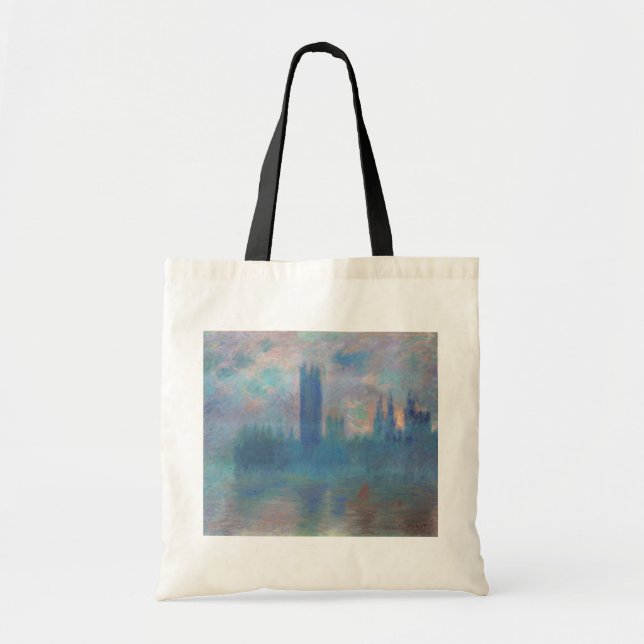 Tote Bag Chambres du Parlement (Londres), Monet (Devant)