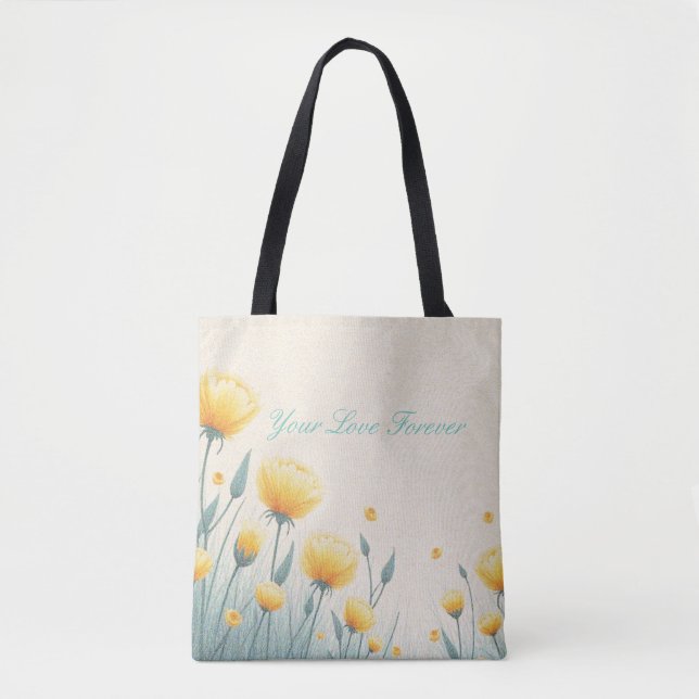 Tote Bag Champ d'amour sans fin (Devant)