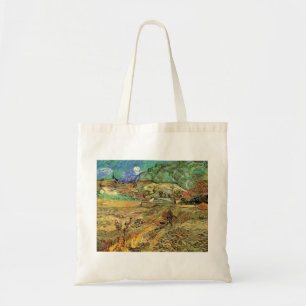 Tote Bag Champ de blé clos avec paysan de Vincent van Gogh