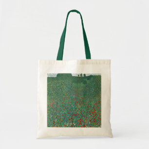 Tote Bag Champ de pavot par Gustav Klimt, Art Nouveau Vinta