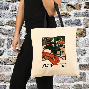 Tote Bag Champagne de homard vintage, Fancy Soft