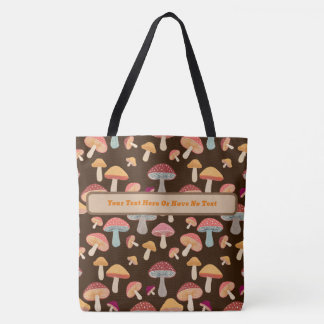 Tote Bag Champignon Toadstool Forêt de bois Boho Hippie