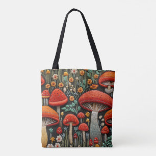 Tote Bag Champignons brodés