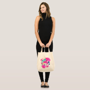Tote Bag Champignons et Hibiscus Moonlight Dreams