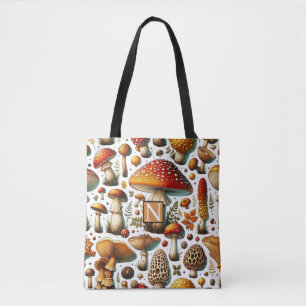 Tote Bag Champignons Sauvages Fantaisistes