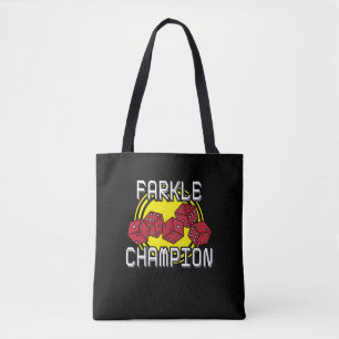 Tote Bag Champion de Farkle - matrice drôle indiquant, jeu