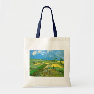 Tote Bag Champs de blé de Van Gogh à Auvers sous un ciel nu
