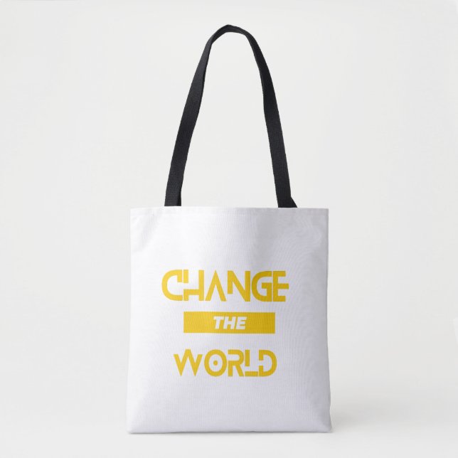 Tote Bag Changer le monde (Devant)