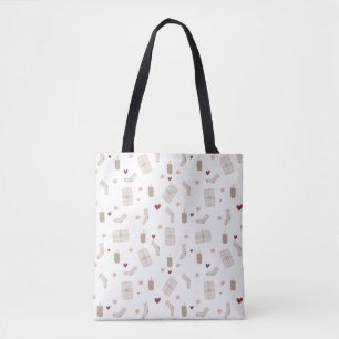 Tote Bag (chanson de Medium) - Christmas Pattern