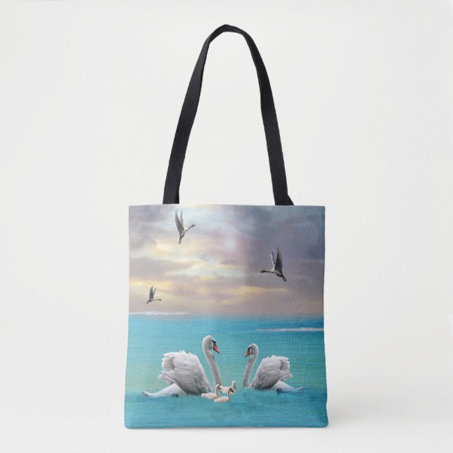Tote Bag Chanson Du Cygne Blanc, (Devant)