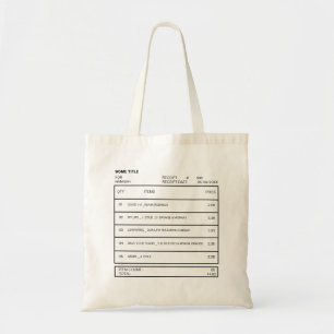 Tote Bag Chanson Personnalisée Moderne Playlist Amour Chans