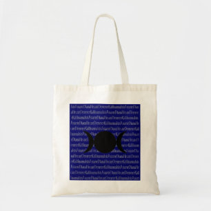 Tote Bag Chant de déesse (bleu-foncé)