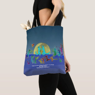 Tote Bag Chanteurs Coyote Chantant des Chansons d'Amour du