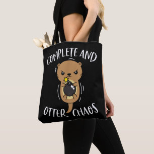 Tote Bag Chaos Complet et Otter Funny Mignonne Sea Otter Pu