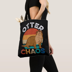 Tote Bag Chaos de loutre pour hommes femmes amateur de lout