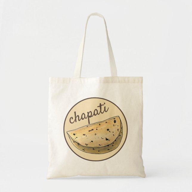 Tote Bag Chapati Roti Pain indien Pain Flatpain boulangerie (Devant)