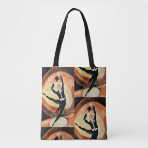 Tote Bag Chapeau haut de forme de danseur masculin Art déco