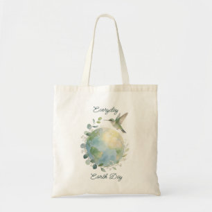 Tote Bag Chaque jour Jour de la Terre Colibri Oiseau