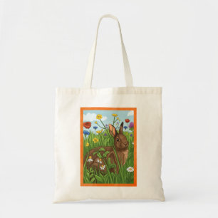 Tote Bag Chaque Lapin Aime les Fleurs