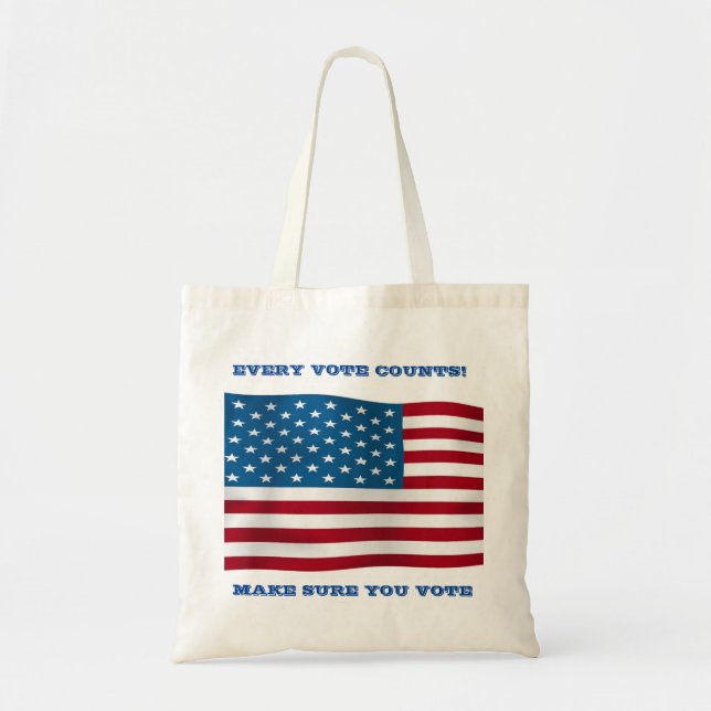 Tote Bag Chaque Vote Compte ! -Sac fourre-tout (Devant)