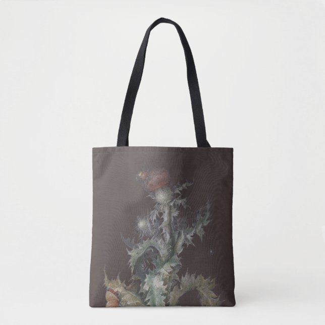 Tote Bag Chardon aux insectes 1755 Johann C. Dietzsch (Devant)