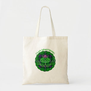 Tote Bag Chardon celtique écossais Armstrong Tartan